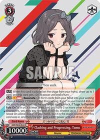 Clashing and Progressing, Tomo - Girls Band Cry Premium Booster - Weiss Schwarz card
