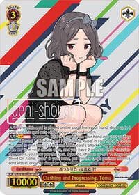 Clashing and Progressing, Tomo (GBCR) - Girls Band Cry Premium Booster - Weiss Schwarz card