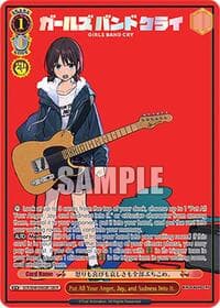 Put All Your Anger, Joy, and Sadness Into It. (GBCR) - Girls Band Cry Premium Booster - Weiss Schwarz card