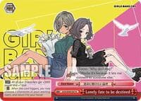 Lonely fate to be destined - Girls Band Cry Premium Booster - Weiss Schwarz card