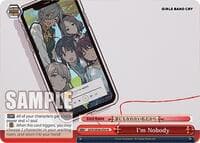 I'm Nobody - Girls Band Cry Premium Booster - Weiss Schwarz card