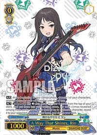 A Way That Shines, Rin (GBCR) - Girls Band Cry Premium Booster - Weiss Schwarz card