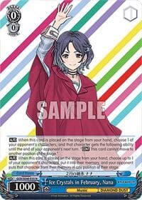 Ice Crystals in February, Nana - Girls Band Cry Premium Booster - Weiss Schwarz card