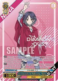 Ice Crystals in February, Nana (GBCR) - Girls Band Cry Premium Booster - Weiss Schwarz card