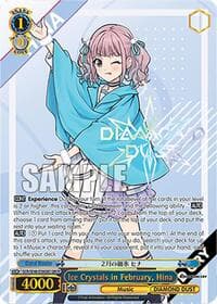 Ice Crystals in February, Hina (GBCR) - Girls Band Cry Premium Booster - Weiss Schwarz card