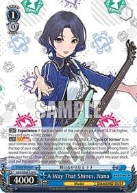 A Way That Shines, Nana - Girls Band Cry Premium Booster - Weiss Schwarz card