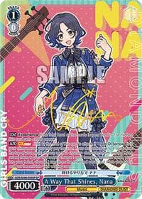 A Way That Shines, Nana (SP) - Girls Band Cry Premium Booster - Weiss Schwarz card