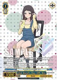 Idol Band's Day Off, Rin (GBCR) - Girls Band Cry Premium Booster - Weiss Schwarz card