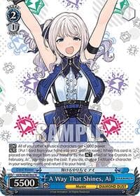 A Way That Shines, Ai - Girls Band Cry Premium Booster - Weiss Schwarz card