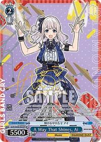 A Way That Shines, Ai (SP) - Girls Band Cry Premium Booster - Weiss Schwarz card