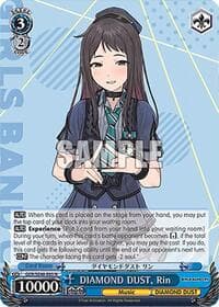 DIAMOND DUST, Rin - Girls Band Cry Premium Booster - Weiss Schwarz card