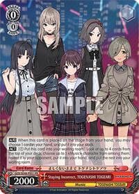 Staying Incorrect, TOGENASHI TOGEARI (PR+) - Girls Band Cry Premium Booster - Weiss Schwarz card