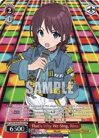 That's Why We Sing, Nina (Foil) - Girls Band Cry Premium Booster - Weiss Schwarz card