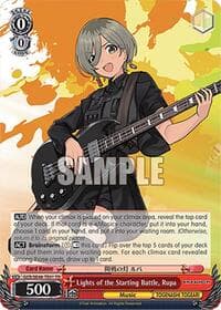 Lights of the Starting Battle, Rupa - Girls Band Cry Premium Booster - Weiss Schwarz card