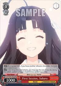First Session, Subaru (RRR) - Girls Band Cry Premium Booster - Weiss Schwarz card