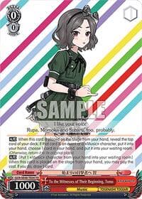 To the Witnesses of Their Beginning, Tomo - Girls Band Cry Premium Booster - Weiss Schwarz card