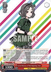 To the Witnesses of Their Beginning, Tomo (RRR) - Girls Band Cry Premium Booster - Weiss Schwarz card