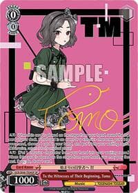 To the Witnesses of Their Beginning, Tomo (SP) - Girls Band Cry Premium Booster - Weiss Schwarz card