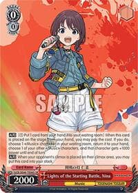 Lights of the Starting Battle, Nina (SR) - Girls Band Cry Premium Booster - Weiss Schwarz card
