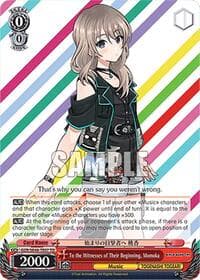 To the Witnesses of Their Beginning, Momoka - Girls Band Cry Premium Booster - Weiss Schwarz card