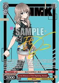 To the Witnesses of Their Beginning, Momoka (SP) - Girls Band Cry Premium Booster - Weiss Schwarz card