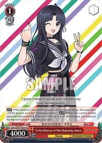To the Witnesses of Their Beginning, Subaru - Girls Band Cry Premium Booster - Weiss Schwarz card