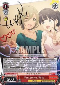 Fanservice, Rupa - Girls Band Cry Premium Booster - Weiss Schwarz card