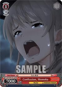 Confession, Momoka (RRR) - Girls Band Cry Premium Booster - Weiss Schwarz card