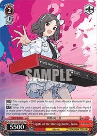 Lights of the Starting Battle, Tomo (RRR) - Girls Band Cry Premium Booster - Weiss Schwarz card