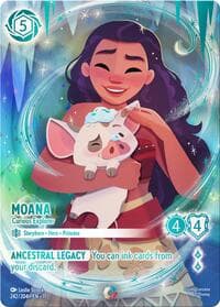 Moana - Curious Explorer (Iconic) - Winterspell - Disney Lorcana card