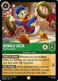 Donald Duck - Fred Honeywell - Winterspell - Disney Lorcana card