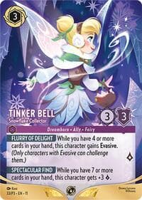Tinker Bell - Snowflake Collector (Store Championship Participant) - Disney Lorcana Promo Cards - Disney Lorcana card