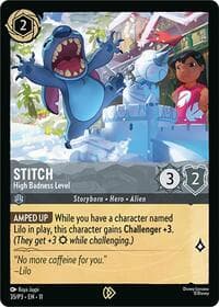 Stitch - High Badness Level - Disney Lorcana Promo Cards - Disney Lorcana card
