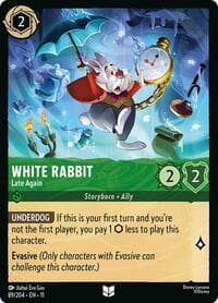 White Rabbit - Late Again - Winterspell - Disney Lorcana card