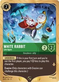 White Rabbit - Late Again - Disney Lorcana Promo Cards - Disney Lorcana card
