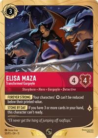 Elisa Maza - Transformed Gargoyle - Disney Lorcana Promo Cards - Disney Lorcana card