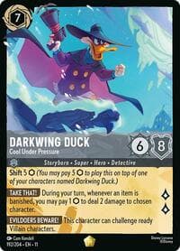 Darkwing Duck - Cool Under Pressure - Winterspell - Disney Lorcana card
