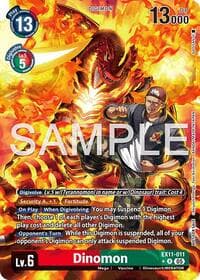 Dinomon (Box Topper) - Dawn of Liberator - Digimon Card Game card