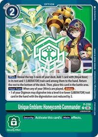 Unique Emblem: Honeycomb Commander (Dawn of Liberator Box Topper) - Digimon Promotion Cards - Digimon Card Game card