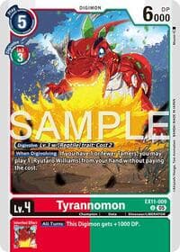Tyrannomon - Dawn of Liberator - Digimon Card Game card