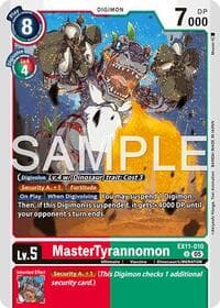 MasterTyrannomon - Dawn of Liberator - Digimon Card Game card