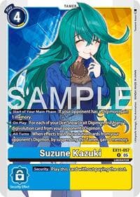 Suzune Kazuki - Dawn of Liberator - Digimon Card Game card