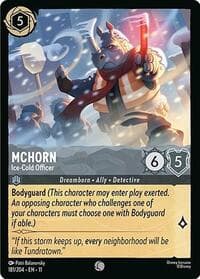 McHorn - Ice-Cold Officer - Winterspell - Disney Lorcana card