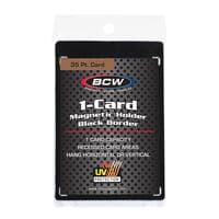 Magnetic Card Holder - 35 Pt. (Black Border) - BCW Toploaders - Collectible Storage card