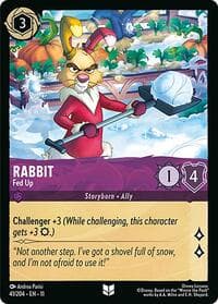 Rabbit - Fed Up - Winterspell - Disney Lorcana card
