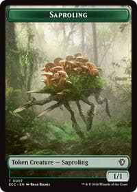 Saproling // Scarecrow Double-Sided Token - Commander: Lorwyn Eclipsed - Magic: The Gathering card