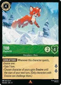 Tod - Playful Kit - Winterspell - Disney Lorcana card