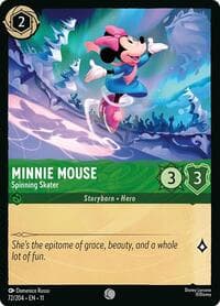 Minnie Mouse - Spinning Skater - Winterspell - Disney Lorcana card