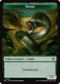 Snake // Scarecrow Double-Sided Token - Commander: Lorwyn Eclipsed - Magic: The Gathering card