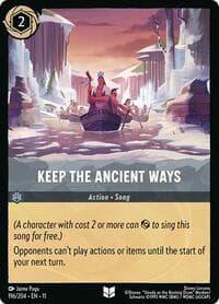 Keep the Ancient Ways - Winterspell - Disney Lorcana card